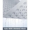 thumbnail image 6 of Yolife Shower Mat 22.8"x34.6" - TPE Non-Slip Bath Mat/Suction Cups & Drain Holes, Heavy Duty for Shower Stall, Odor-Free,Light Grey, 6 of 8