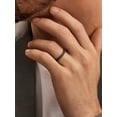 thumbnail image 3 of FaithHeart Band Rings for Men Women Stainless Steel Classic Plain Ring 2mm Width Polished Black Wedding Band Jewelry Gift for Husband Boyfriend Valentines Day, 3 of 9