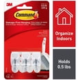 thumbnail image 6 of 3M Command Small Wire Hooks Adhesive Damage Free 3 Hooks White, 4-Pack, 6 of 11