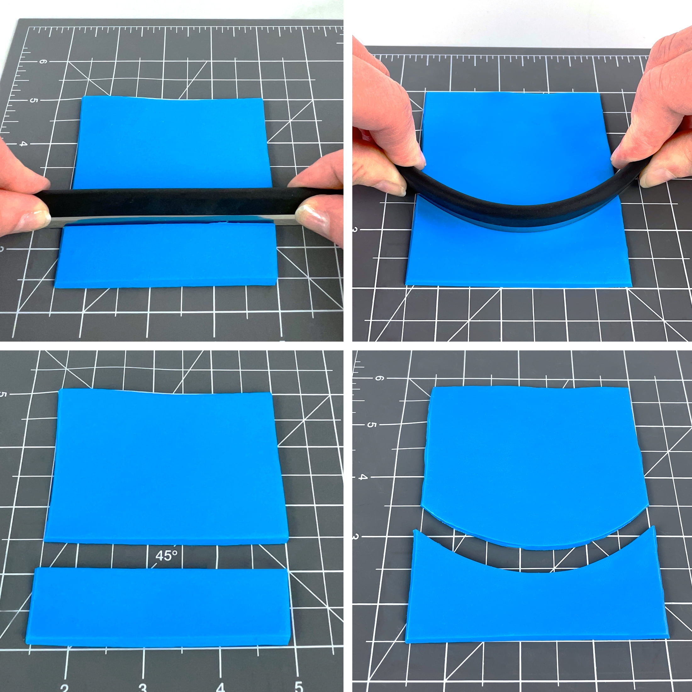 ArtSkills - Art Elements Clay Cutting Blades - 3 Stainless Steel Craft Cutters with Rubber Handle