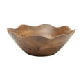 thumbnail image 5 of Gibson Home Sandhurst 3-Piece Acacia Wood Salad Bowl Set – 12-Inch Scalloped Serving Bowl with Wooden Salad Servers, 5 of 13