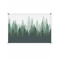 thumbnail image 2 of Sun Shade Sail 12x16Ft Green Forest Nature Woodland Tree Misty Forest Silhouette Landscape Uv Block Sunshade Canopy Outdoor Shade Cover Rectangle Shade Cloth For Patio Garden Yard Deck Pergola, 2 of 6
