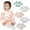 Orange Elk-5 Pack, variant on Lictin Long Sleeve Bibs,5 Pcs Waterproof Smock Baby Bibs for Toddler Boys Girls, 0-24 Months Neutral Baby Smock for Eating, Easy to Clean