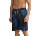 thumbnail image 5 of APTRO Mens Swim Trunks 9" Mesh Liner Quick Dry Striped Swim Shorts Bathing Suit Swimsuit Summer Beach Shorts Black MK424 2XL, 5 of 5
