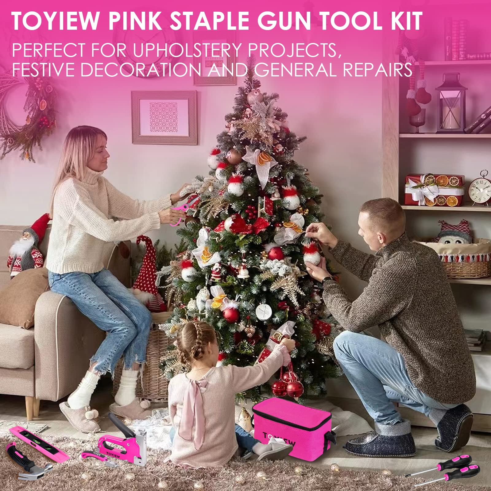 TOYIEW, Tool Set, Perfect for DIY Decoration, 33 Piece