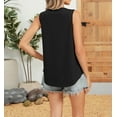 thumbnail image 6 of Women's Sleeveless Ribbed Knit Tank Top  Casual Loose Fit Crew Neck Shirt, 6 of 6