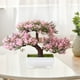 thumbnail image 5 of Árbol bonsái Artificial, decoración de plantas falsas, plantas artificiales en maceta, pino japonés para escritorio, jardín , decoración Rosa DYNWAVEMX bonsái falso, 5 of 8