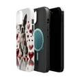 thumbnail image 2 of DistinctInk Tough Case for Apple iPhone 15 PLUS (6.7" Screen), Compatible with MagSafe Charging - Valentine's Day Boston Terrier Puppy, 2 of 6