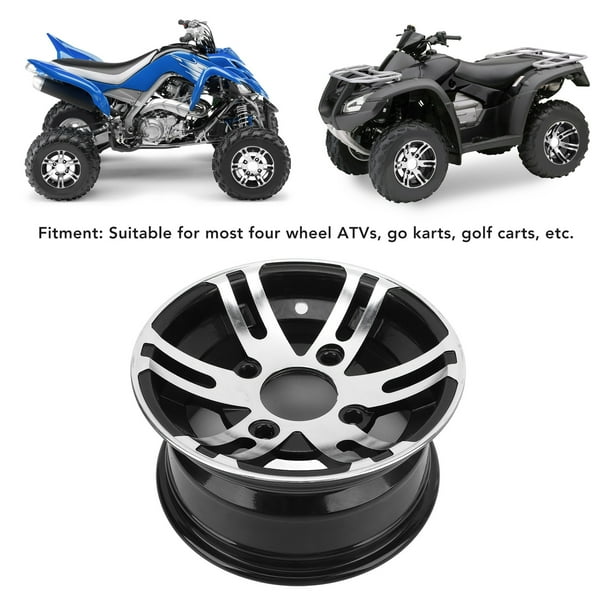 10 Inch ATV Wheel Rim - Aluminum Alloy Rear Wheel For ATVs, Karts & Quad Bikes