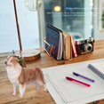 thumbnail image 4 of Dog Figurines, Cute Mini  Toy Dog Shiba Inu And Shepherd Dog Two Options Available Plastic Dogs  For Display In Home Office Desktop, 4 of 7
