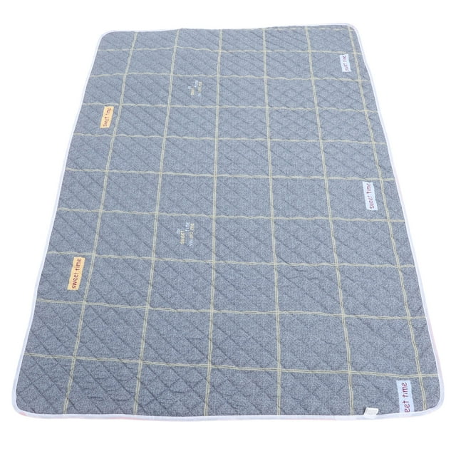 WHAMVOX Alèse Lavable Grise pour Adultes en Coton Réutilisable Confortable et Résistante aux Taches pour Usage Domestique 34.0 x 36.0