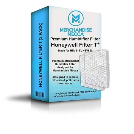 

Merchandise Mecca Compatible Replacement for HFT600 Humidifier Compatible Filter Filter T - Made for HEV615 and HEV620 Models (Two Filters)