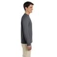 thumbnail image 2 of Gildan Adult Softstyle® Long-Sleeve T-Shirt, CHARCOAL, L, 2 of 3