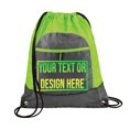 thumbnail image 2 of all about me company Personalized Cinch Bag - Custom Bags with Logo, Gym Drawstring Bags - Discount Promotional Items with Your Logo - Custom Backpack - Small Drawstring Bag, 2 of 4
