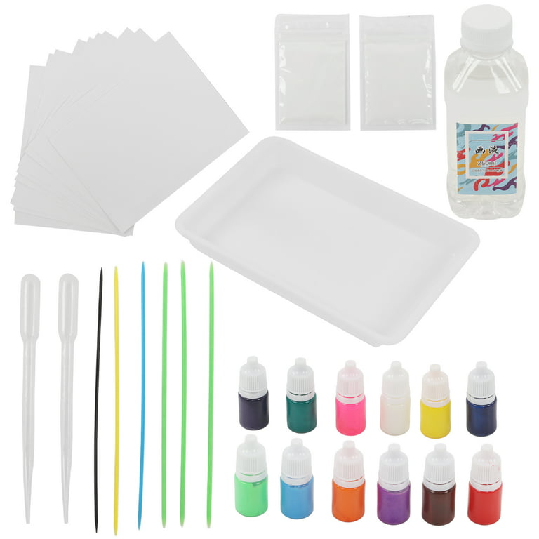 Marbling Paint Art Kit, Water Art Paint Set Interesting Relaxing