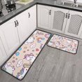 thumbnail image 2 of Cute Unicorn Rainbow Cloud Pattern Kitchen Rugs Sets Of 2,Anti Fatigue Kitchen Mat Rugs Non Slip Washable,Decorative Kitchen Floor Mats for Kitchen,Sink,Laundry,17"X30"+17"X47", 2 of 7