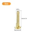 thumbnail image 2 of Uxcell Wood Screws M3.5 x 20mm Slotted Round Head Brass Self-Tapping Screw WoodWorking Screw 40 Pack, 2 of 6