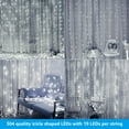 thumbnail image 4 of 9.8FT × 9.8FT Window Curtain Light, Extendable String Light Kit, 8 Modes Fairy Lights for Party, Wedding, Restaurant, Festival, Hotel, 3000K Warm White, 4 of 7