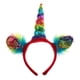 thumbnail image 3 of Niñas Iris Cuerno Diadema Con Lentejuelas Disfraz Disfraz 6 Colcomx Unicornio, 3 of 7