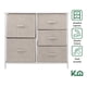 thumbnail image 3 of Comoda Cajonera 5 Cajones Mueble Organizador de Tela Madera beige L, 3 of 8
