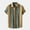 Khaki, variant on mens shirts Short Button Shirt Collar Men's Casual Stripe Sleeve Turn-Down Contrast Color Men Shirts Men Shirts Khaki + L