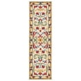 thumbnail image 5 of SAFAVIEH Blossom Lakisha Floral Bordered Wool Area Rug, Ivory/Green, 6' x 6' Round, 5 of 9