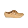 thumbnail image 2 of New Women Nature Breeze Cammy-02 Leatherette Round Toe Quilted Lace Up Sneaker, 2 of 5