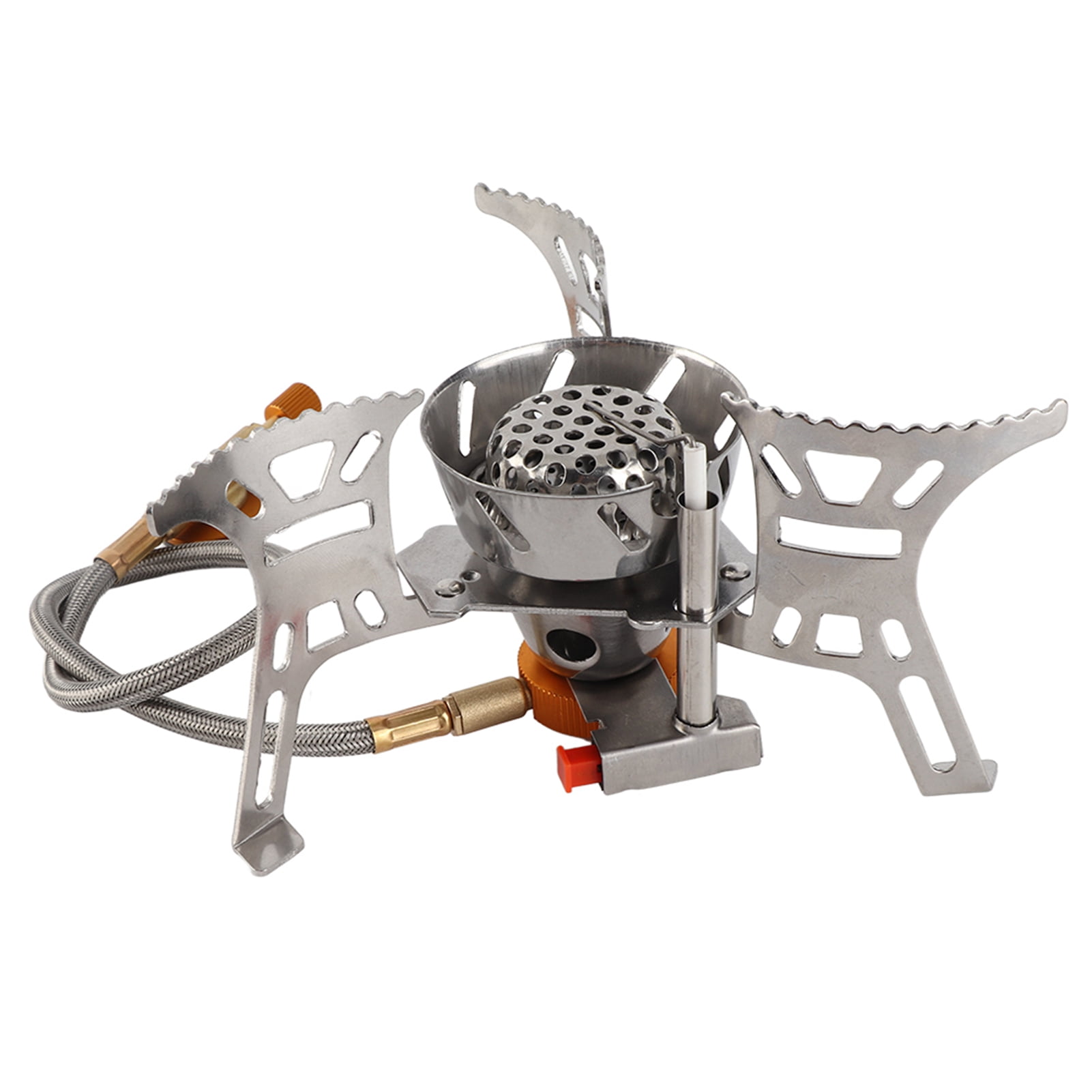 Gas Camping Gas Stove With Gas Adapter Set Improves Burning Efficiency High Safety For Outdoor Hiking Picnic