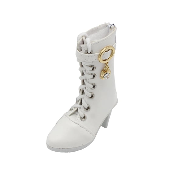 Yunhgft 1/ Jointed Dolls Shoes PU Leather 7.5 cm Length Shoes for 1/3 BJD Doll 60cm Doll White