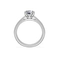 thumbnail image 2 of 1.00 Carat Excellent Round Cut Natural Diamond Unique Solitaire Ring for Engagement Solid 14K White Gold Size 8.5, 2 of 8