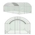 thumbnail image 2 of YIYADO Large Chicken Coop Metal Chicken Run with Waterproof and Anti-UV Cover, Dome Shaped Walk-in Fence Cage Hen House for Yard Farm Use, 1" Tube Diameter, 9.84' x 19.68' x 6.56', 2 of 7