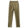 thumbnail image 3 of YONGHS Kids Girls Shiny Metallic Scale Mermaid Leggings Pants Tights Halloween Dance Party Trousers Gold 7-8, 3 of 7