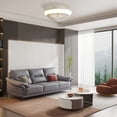 thumbnail image 5 of Sofucor 15-Inch Flush Mount Contemporary Ceiling Fan with LED Lights, Remote and App Control, 5 of 10