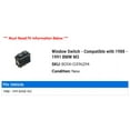thumbnail image 2 of Window Switch - Compatible with 1988 - 1991 BMW M3 1989 1990, 2 of 2