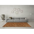 thumbnail image 3 of Ahgly Company Indoor Rectangle Abstract Orange Modern Area Rugs, 2' x 5', 3 of 4
