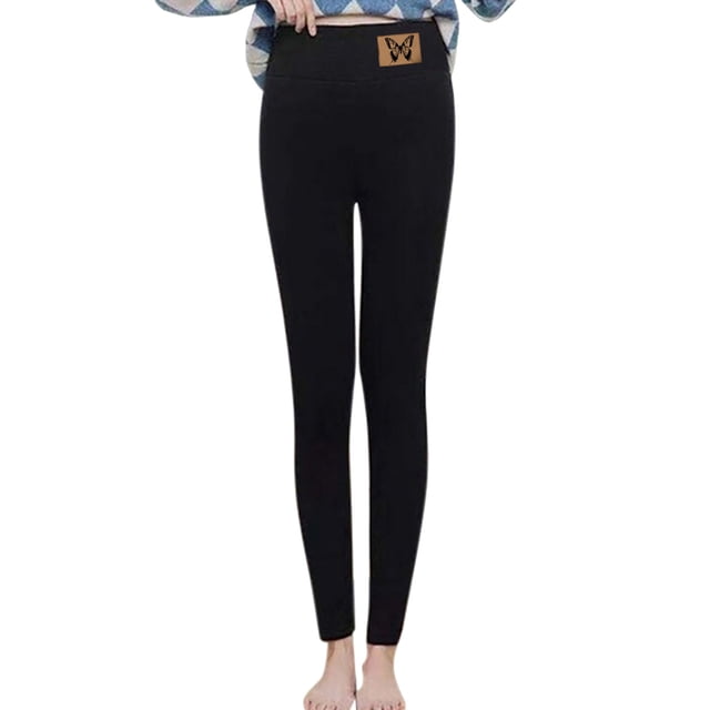 Pantalones casual para mujer talla grande Leggings de invierno para mujer, elásticos, de cintura alta, térmicos, pantalones de entrenamiento, pantalones térmicos