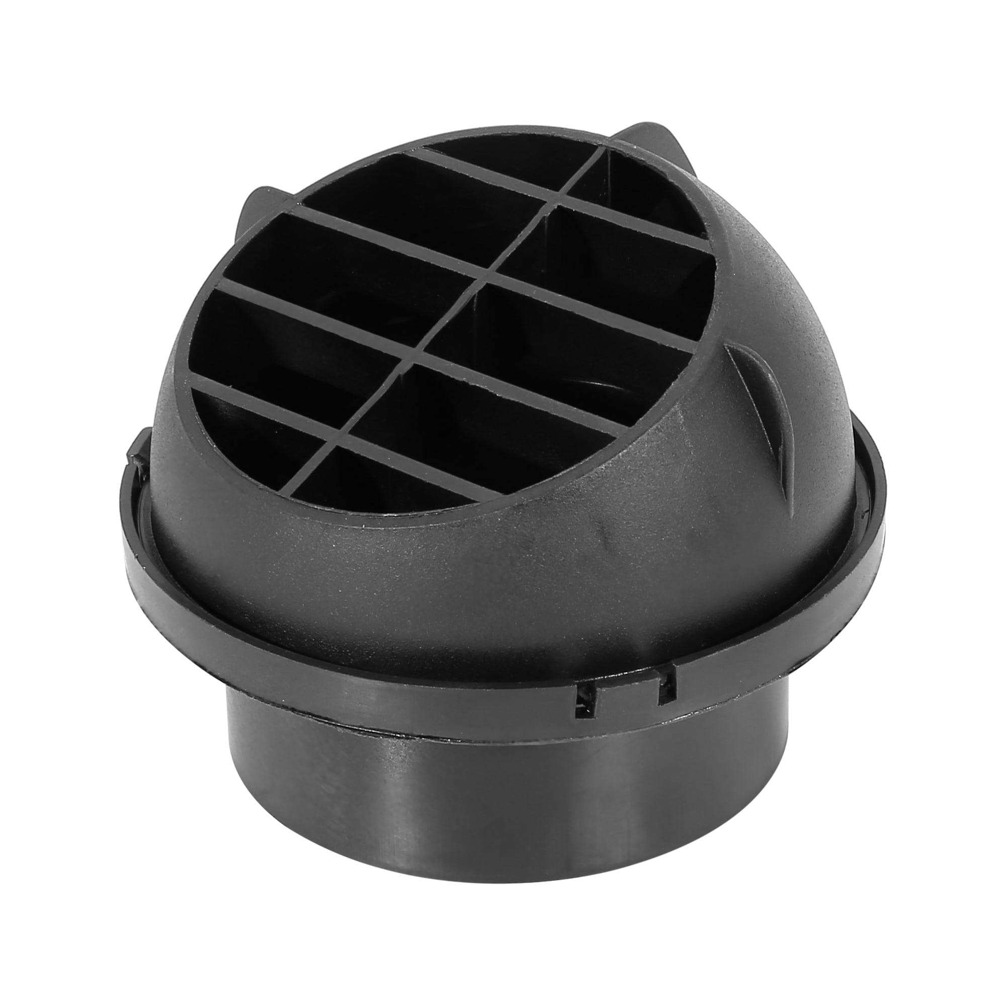 Conduit De Chauffage Voiture Rond - 75 Mm De Diamètre, Orientation à 360°, En Plastique Durable (noir)