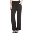 thumbnail image 1 of Pantalones casuales de Crepe para mujer Karen Kane negro grande, 1 of 1