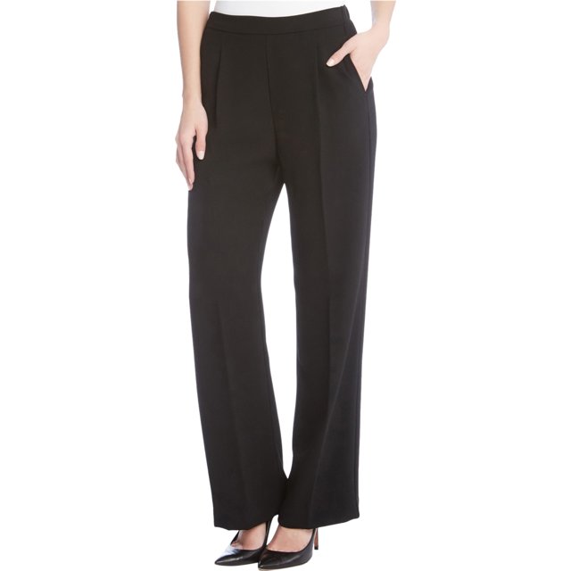 Pantalones casuales de Crepe para mujer Karen Kane negro grande