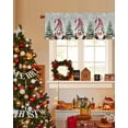 thumbnail image 3 of Christmas Dwarf Valances for Windows, Winter Christmas Tree Snowflakes Gray Rod Pocket Valance Short Window Treatments Curtains for Kitchen Bathroom Bedroom Decor, 42 x 12 Inches, 3 of 9