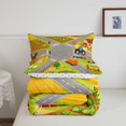 thumbnail image 5 of Manfei Toy Cars Full Size Comforter Sets,Cartoon Boys Art Bedding Comforter Set,Gray,Polkadot Reversible,3 Pieces,1 Comforter and 2 Pillowcases, 5 of 7