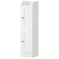 thumbnail image 4 of Armario de Baño Compacto con Baldas Regulables y Porta Papel Higiénico, para Baño, con Puertas Reversibles, Blanco, 4 of 8