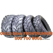 08-13 Qlink FRONTRUNNER 500 700 800S ATV Tire Set WANDA 25x8-12 25x10-12 lite Mud