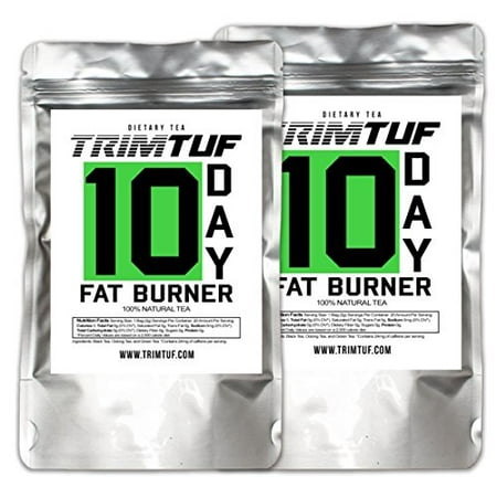 2 packs Trimtuf Tea 20 Day Fat Burner, weight loss Detox and
