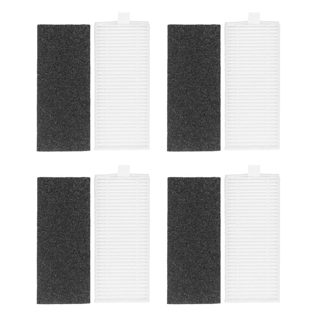 Juego de 4 filtros de pantalla de repuesto de algodón para aspiradora Robtic Lefant M200 201 501 520 T700