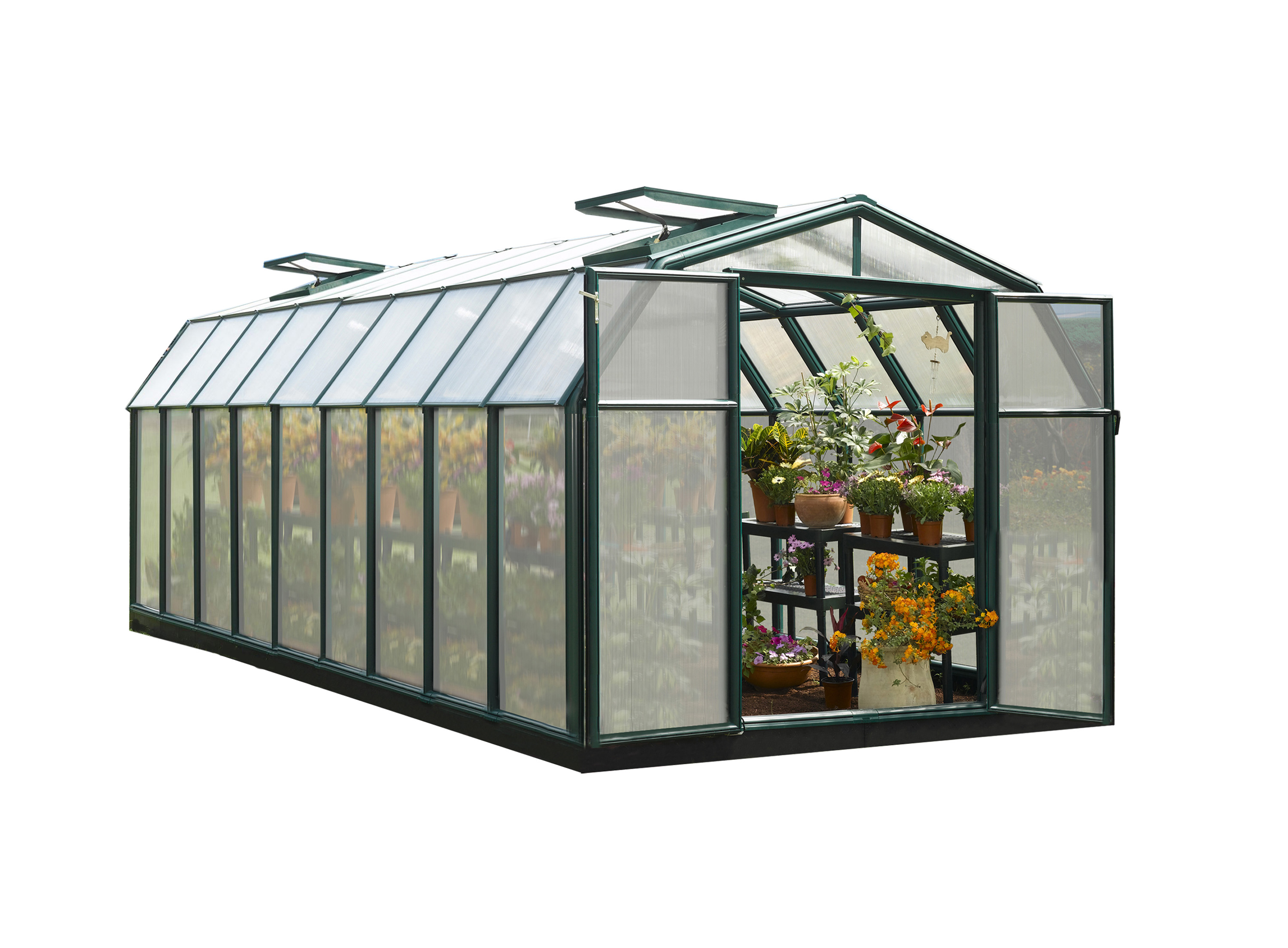 Rion Hobby Gardener 2 TwinWall 8' x 20' WalkIn Greenhouse Kit w