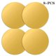 thumbnail image 4 of Decoración hogareña 4Pcs 20CM/7.9" Diameter Wall Decal Dots, Easy to Peel Easy to Stick + Safe on Painted Walls,Round Sticker Large Paper Sheet Set for Nursery Room, Golden Zhivalor WFLD-108, 4 of 4