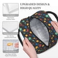 thumbnail image 3 of Easygdp Vintage Records Bolsa de Almuerzo Insulada Grande, Forro de Aluminio, Diseño Espacioso, a Prueba de Fugas, Ideal para Trabajo, Picnics, Viajes y Actividades al Aire Libre, 3 of 6