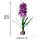 thumbnail image 3 of Teissuly Hyacinth Artificial Flower, Fake Flowers Real Touch Decor with Corm Bouquet Leaves for Home Garden Outdoor Decoration Teissuly WER202310163454, 3 of 4