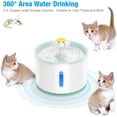 thumbnail image 5 of SHANNA 2.4L Automatic Pet Water Fountain USB Charging Dog Cat Drinker Water Dispenser with LED, 5 of 8
